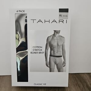 Tahari Men's Cotton Stretch Boxer Briefs - 4 Pack